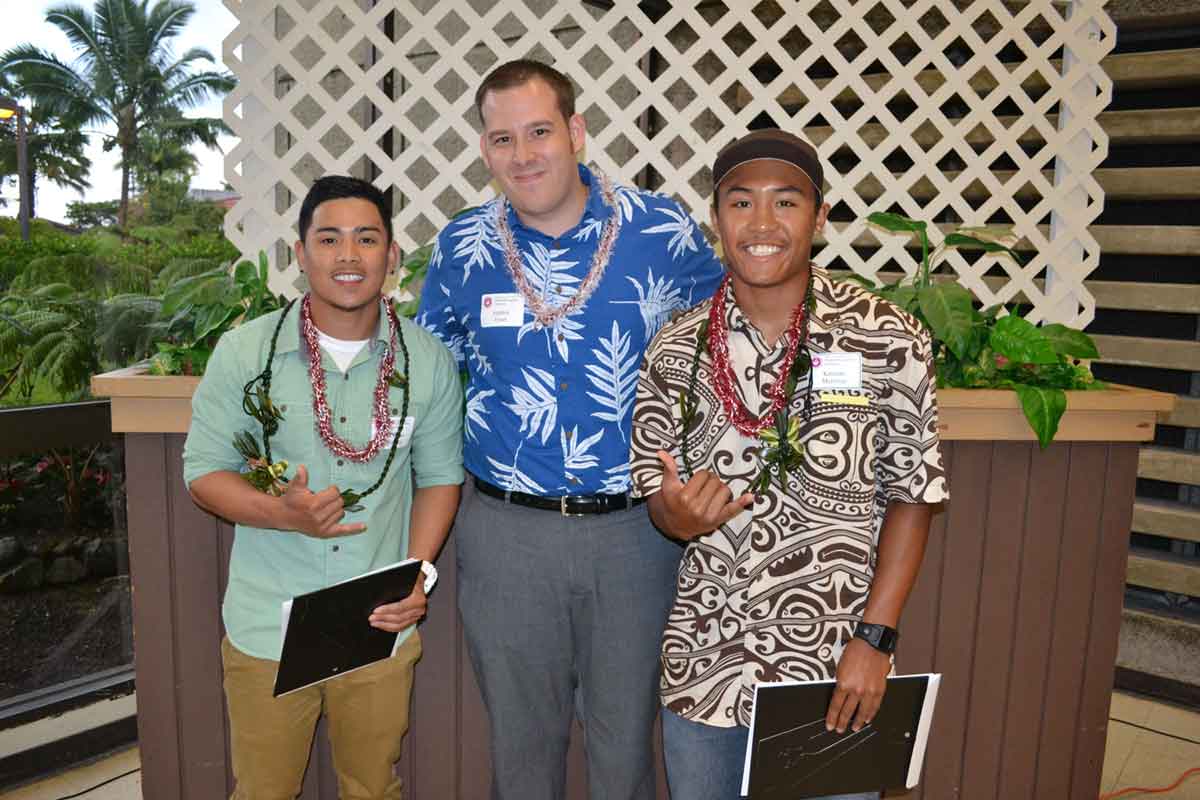 Tumaneng and Martinez, the recipients of "Building Future Builders" Scholarships